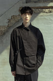 マスノウン(MASSNOUN)  OVER WRAP TECH SHIRTS MSOST001-BK