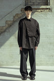 マスノウン(MASSNOUN)  OVER WRAP TECH SHIRTS MSOST001-BK