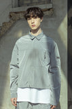 マスノウン(MASSNOUN)  CROPPED NYLON JACKET MSOJK003-GY