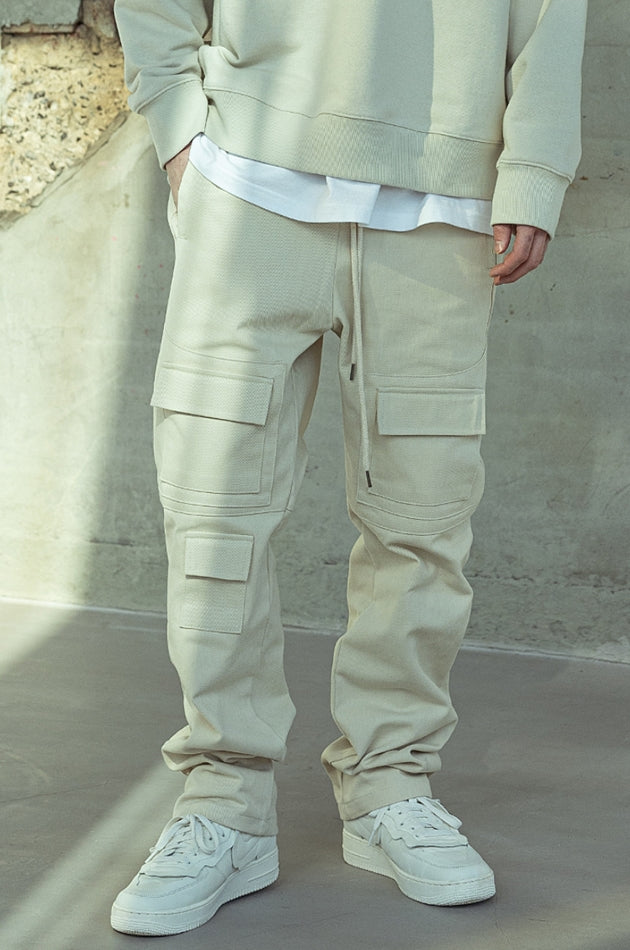 マスノウン(MASSNOUN)  MULTI CARGO COTTON PANTS MSOCP002-BG