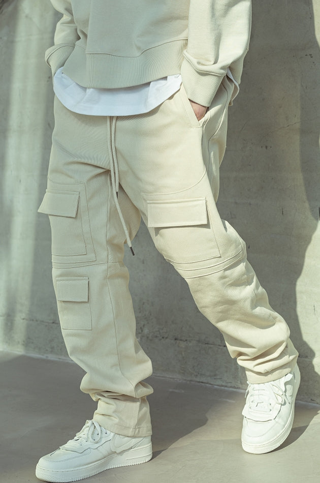 マスノウン(MASSNOUN)  MULTI CARGO COTTON PANTS MSOCP002-BG