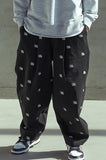 マスノウン(MASSNOUN)  TABLOID PATTERN PANTS MSOCP003-BK