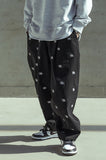 マスノウン(MASSNOUN)  TABLOID PATTERN PANTS MSOCP003-BK