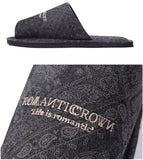 ロマンティッククラウン(ROMANTIC CROWN) Paisley logo slipper_BLUE