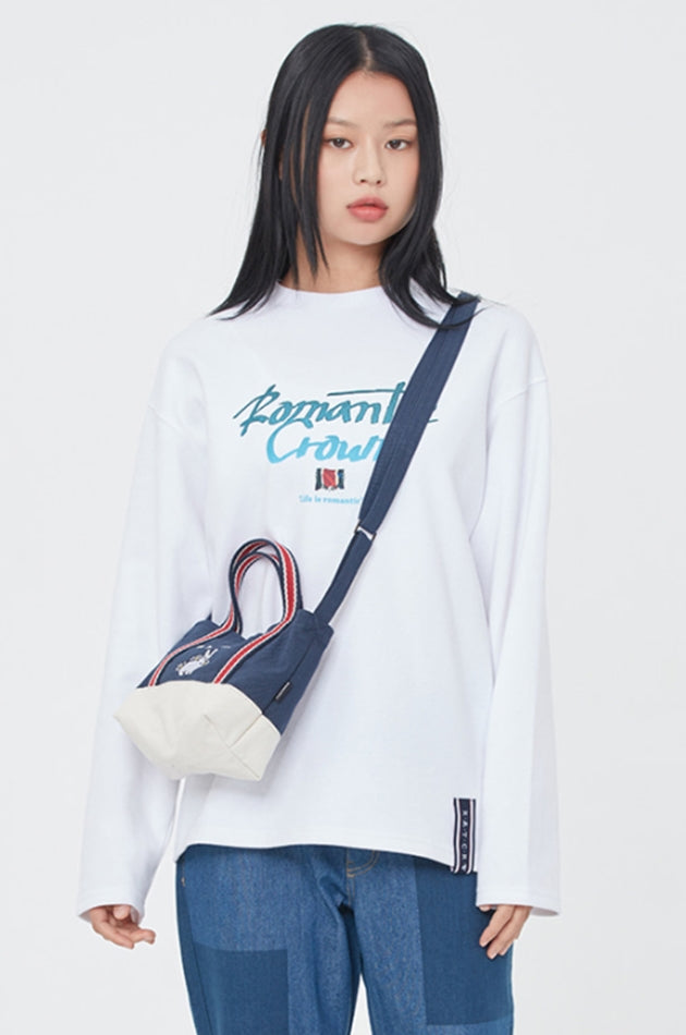 ロマンティッククラウン(ROMANTIC CROWN) WOMAN RABBIT TOTE BAG_NAVY