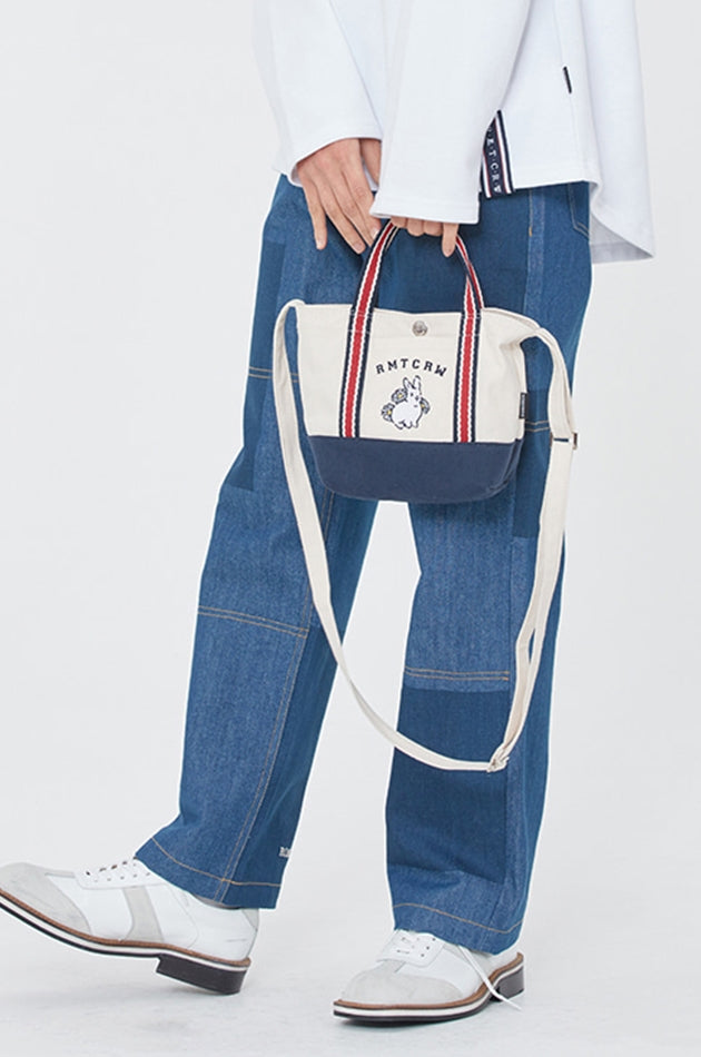 ロマンティッククラウン(ROMANTIC CROWN) WOMAN RABBIT TOTE BAG_OATMEAL