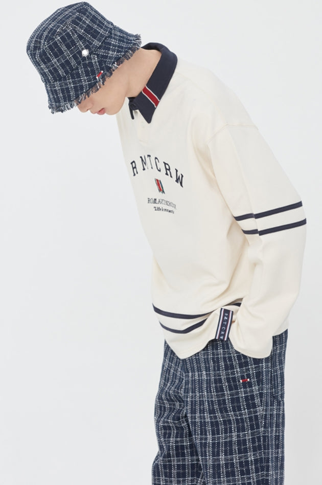 ロマンティッククラウン(ROMANTIC CROWN) RMTCRW LINING POLO SHIRT_OATMEAL