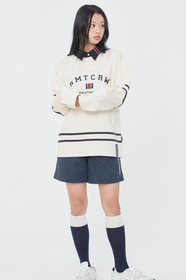 ロマンティッククラウン(ROMANTIC CROWN) RMTCRW LINING POLO SHIRT_OATMEAL