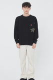 ロマンティッククラウン(ROMANTIC CROWN) UNIVERSE POCKET LONG SLEEVES_BLACK