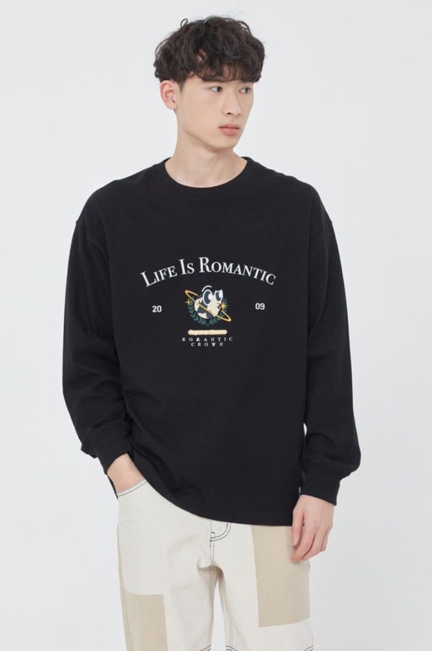 ロマンティッククラウン(ROMANTIC CROWN) UNIVERSE LONG SLEEVES_BLACK