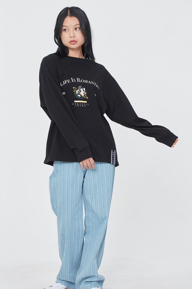 ロマンティッククラウン(ROMANTIC CROWN) UNIVERSE LONG SLEEVES_BLACK