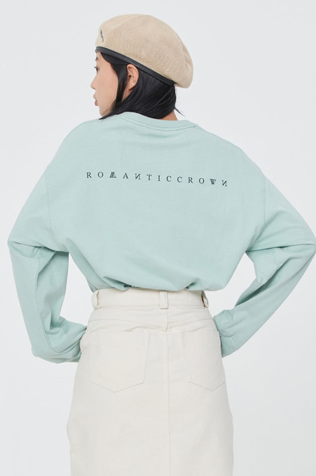 ロマンティッククラウン(ROMANTIC CROWN) UNIVERSE LONG SLEEVES_LIGHT GREEN