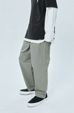 セイントペイン(SAINTPAIN) SP TWO TUCK BELT PANTS-KHAKI