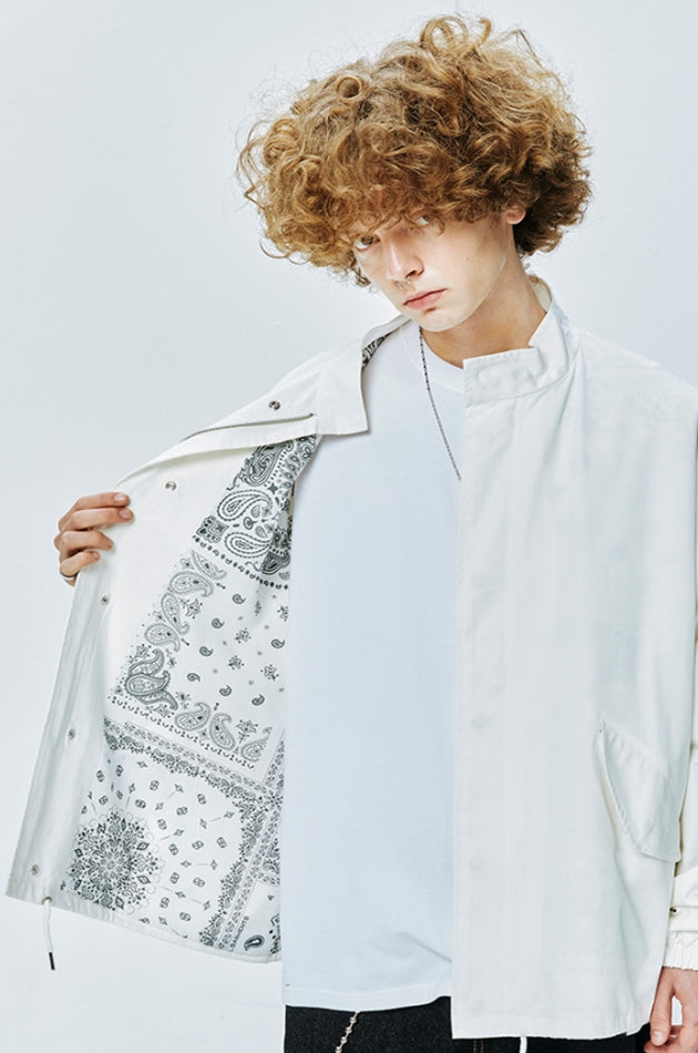 セイントペイン(SAINTPAIN) SP OVERSIZE M51 CROP FIELD PARKA-IVORY