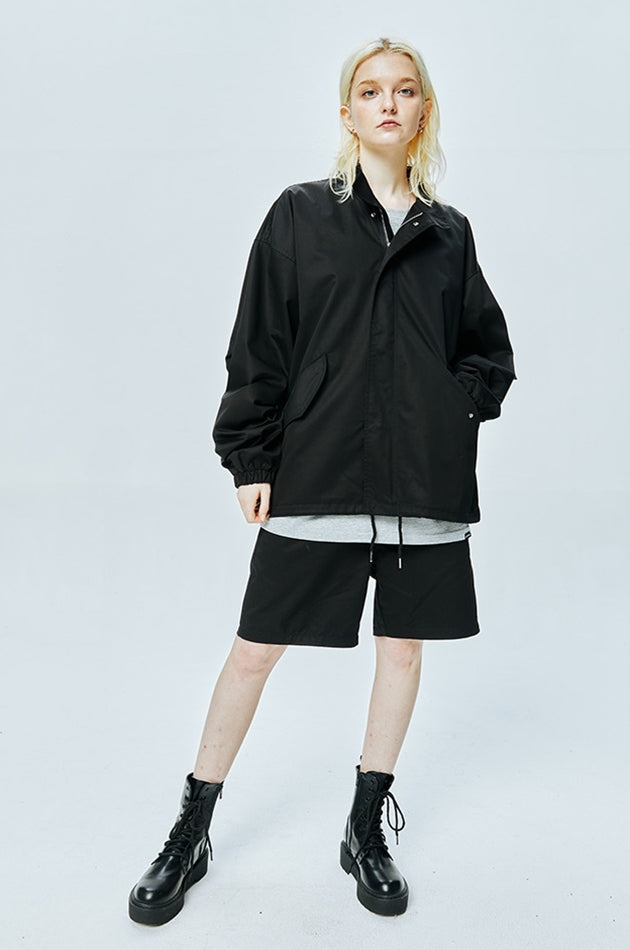 セイントペイン(SAINTPAIN) SP OVERSIZE M51 CROP FIELD PARKA-BLACK