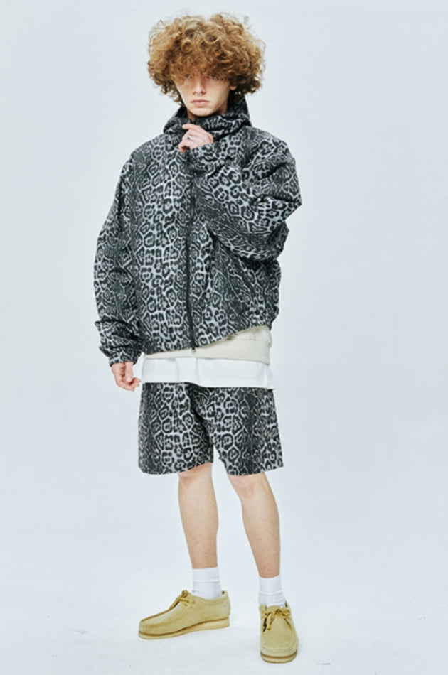 セイントペイン(SAINTPAIN) SP FATIGUE SHORT PANTS-GRAY LEOPARD