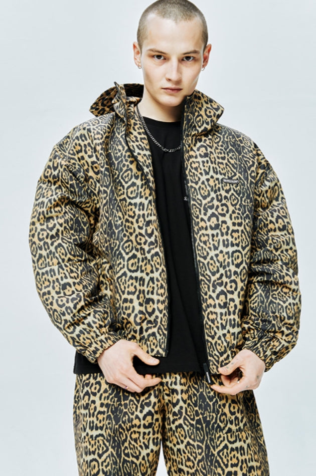 セイントペイン(SAINTPAIN) SP HOOD WIND PARKA-YELLOW LEOPARD