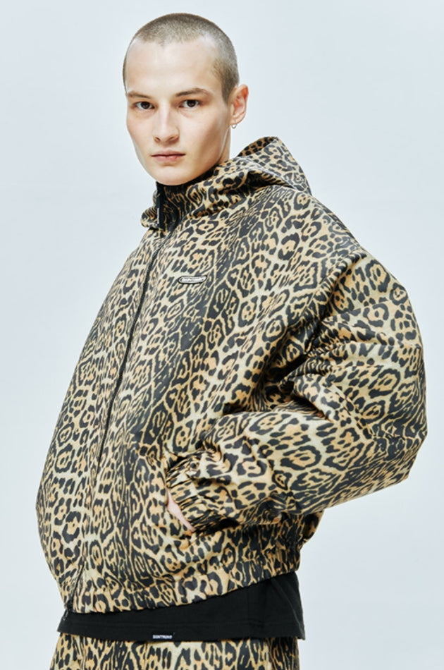 セイントペイン(SAINTPAIN) SP HOOD WIND PARKA-YELLOW LEOPARD