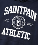 セイントペイン(SAINTPAIN) SP UNIVERSITY LOGO HOOD-NAVY