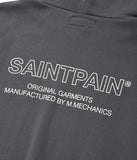 セイントペイン(SAINTPAIN) SP OUTLINE LOGO HOOD-CHARCOAL