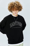 セイントペイン(SAINTPAIN) SP ARCH LOGO CREW NECK-BLACK