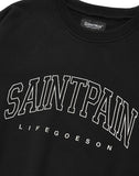 セイントペイン(SAINTPAIN) SP ARCH LOGO CREW NECK-BLACK