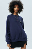 セイントペイン(SAINTPAIN) SP OUT LINE LOGO CREWNECK-NAVY