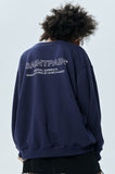 セイントペイン(SAINTPAIN) SP OUT LINE LOGO CREWNECK-NAVY