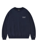 セイントペイン(SAINTPAIN) SP OUT LINE LOGO CREWNECK-NAVY