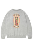 セイントペイン(SAINTPAIN) SP OUR LADY OF GUADALUPE CREW NECK-MELANGE GRAY