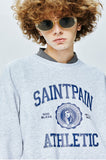 セイントペイン(SAINTPAIN) SP UNIVERSITY LOGO CREWNECK-ASH MELANGE