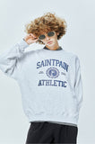 セイントペイン(SAINTPAIN) SP UNIVERSITY LOGO CREWNECK-ASH MELANGE