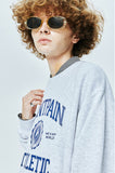 セイントペイン(SAINTPAIN) SP UNIVERSITY LOGO CREWNECK-ASH MELANGE