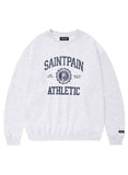 セイントペイン(SAINTPAIN) SP UNIVERSITY LOGO CREWNECK-ASH MELANGE