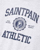 セイントペイン(SAINTPAIN) SP UNIVERSITY LOGO CREWNECK-ASH MELANGE