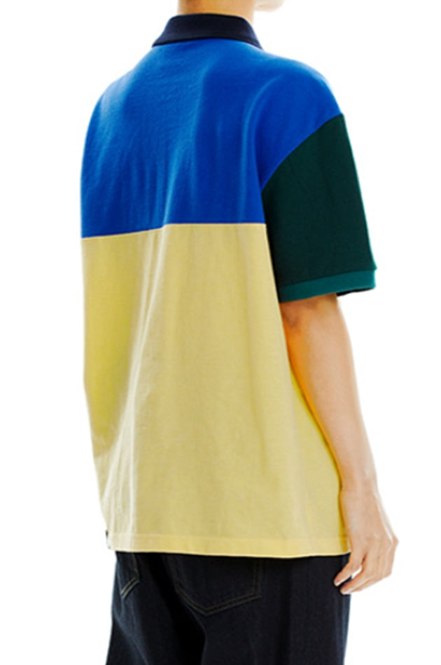 mahagrid (マハグリッド)   ARCH LOGO POLO TEE [BLUE]