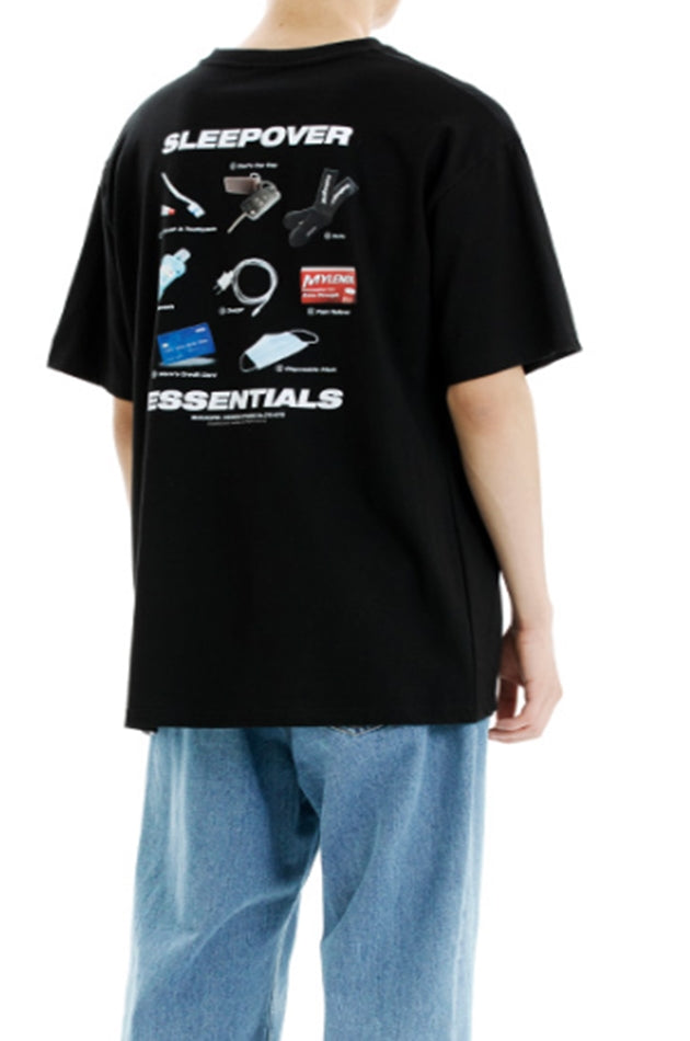 mahagrid (マハグリッド)    SLEEPOVER TEE [BLACK]