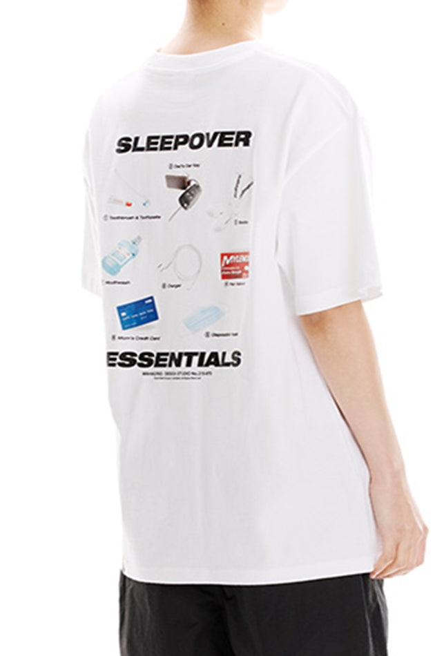 mahagrid (マハグリッド)     SLEEPOVER TEE [WHITE]