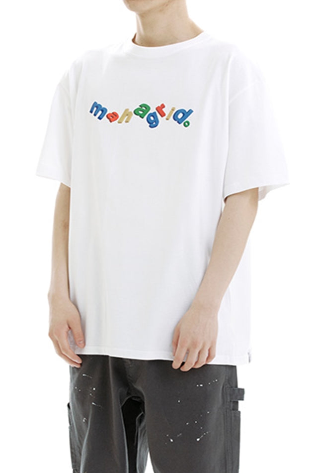mahagrid (マハグリッド)    GRAVITY LOGO TEE [WHITE]