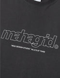 mahagrid (マハグリッド)  THIRD LOGO TEE [CHARCOAL]