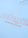 mahagrid (マハグリッド)  THIRD LOGO TEE [BLUE]