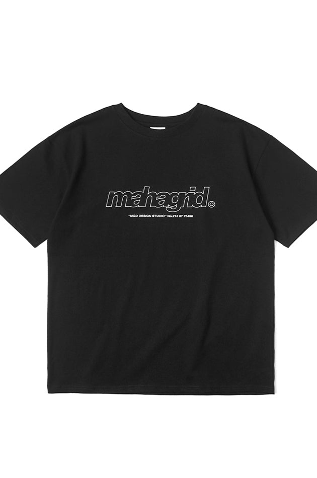 mahagrid (マハグリッド) THIRD LOGO TEE [BLACK]