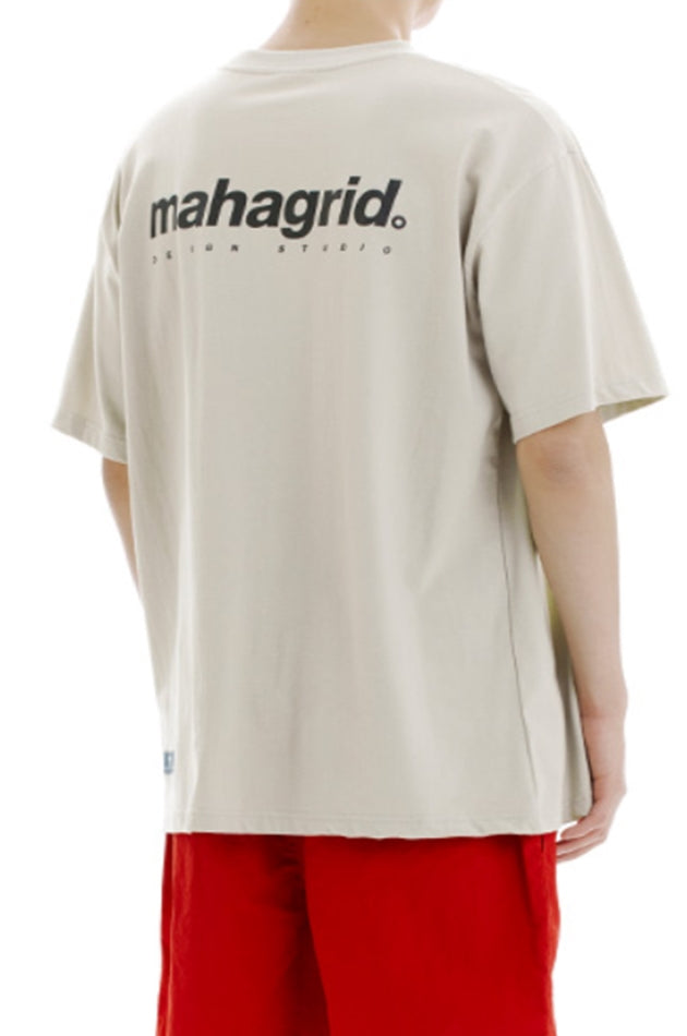 mahagrid (マハグリッド) ORIGIN LOGO TEE [BEIGE]
