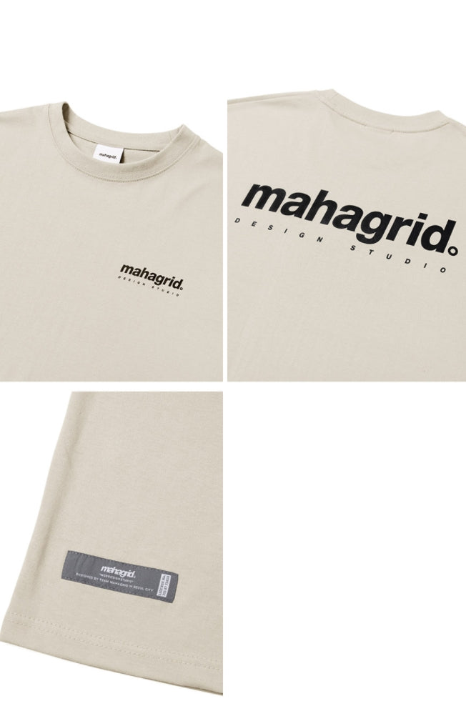 mahagrid (マハグリッド) ORIGIN LOGO TEE [BEIGE]