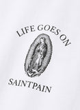 セイントペイン(SAINTPAIN) SP OVER FIT GOD BLESS ALL LONG SLEEVE-WHITE