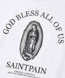 セイントペイン(SAINTPAIN) SP OVER FIT GOD BLESS ALL LONG SLEEVE-WHITE