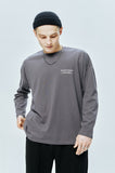 セイントペイン(SAINTPAIN) SP OVER FIT OUT LINE LOGO LONG SLEEVE-CHARCOAL