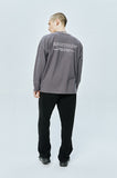 セイントペイン(SAINTPAIN) SP OVER FIT OUT LINE LOGO LONG SLEEVE-CHARCOAL