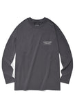 セイントペイン(SAINTPAIN) SP OVER FIT OUT LINE LOGO LONG SLEEVE-CHARCOAL