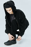 セイントペイン(SAINTPAIN) SP CROP HOOD ZIP UP-BLACK